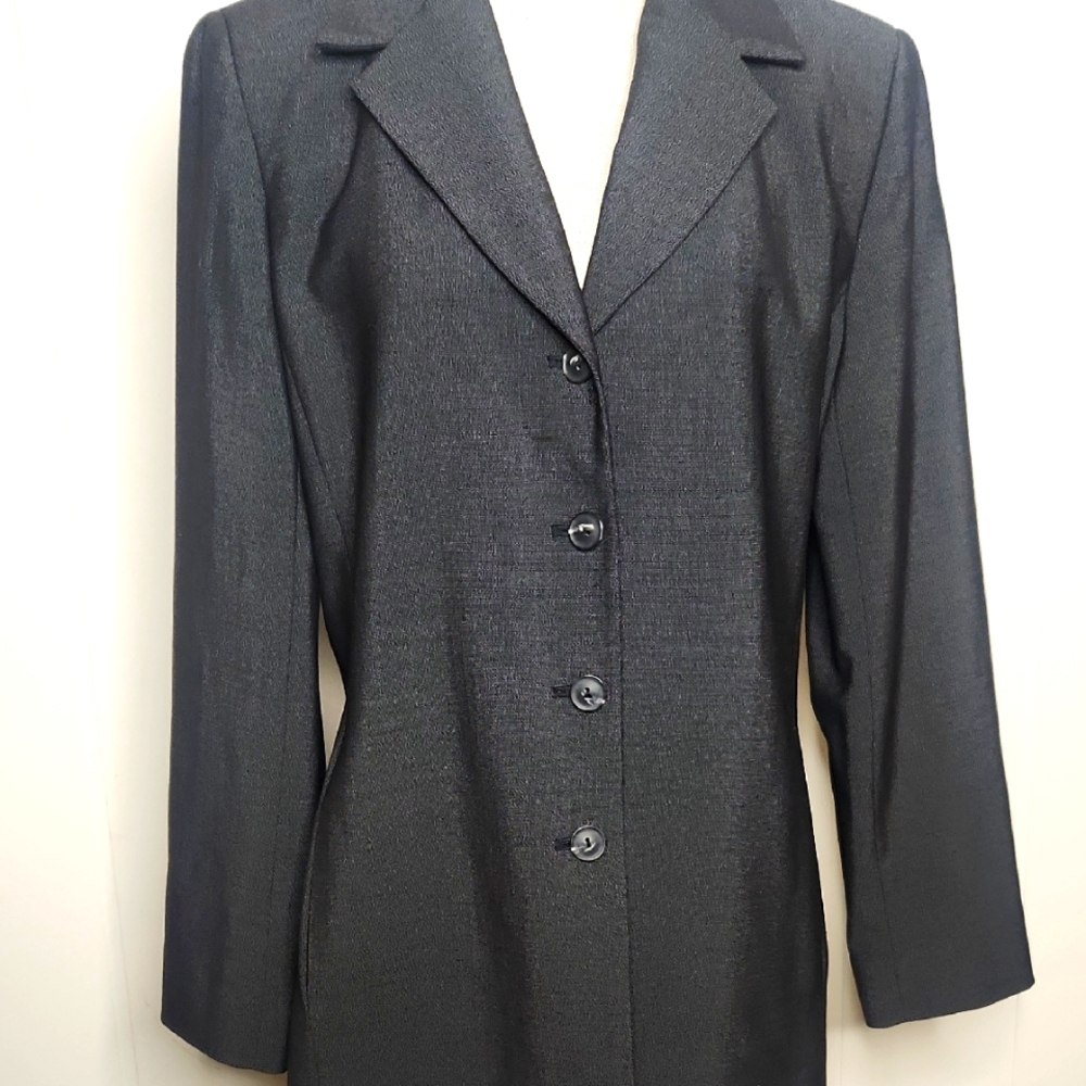 Austin Reed gray wool Capsule Timeless Women's  Button Blazer